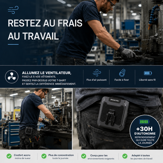BodyCool Pro™ – Pour les journées de travail où la chaleur vous épuise