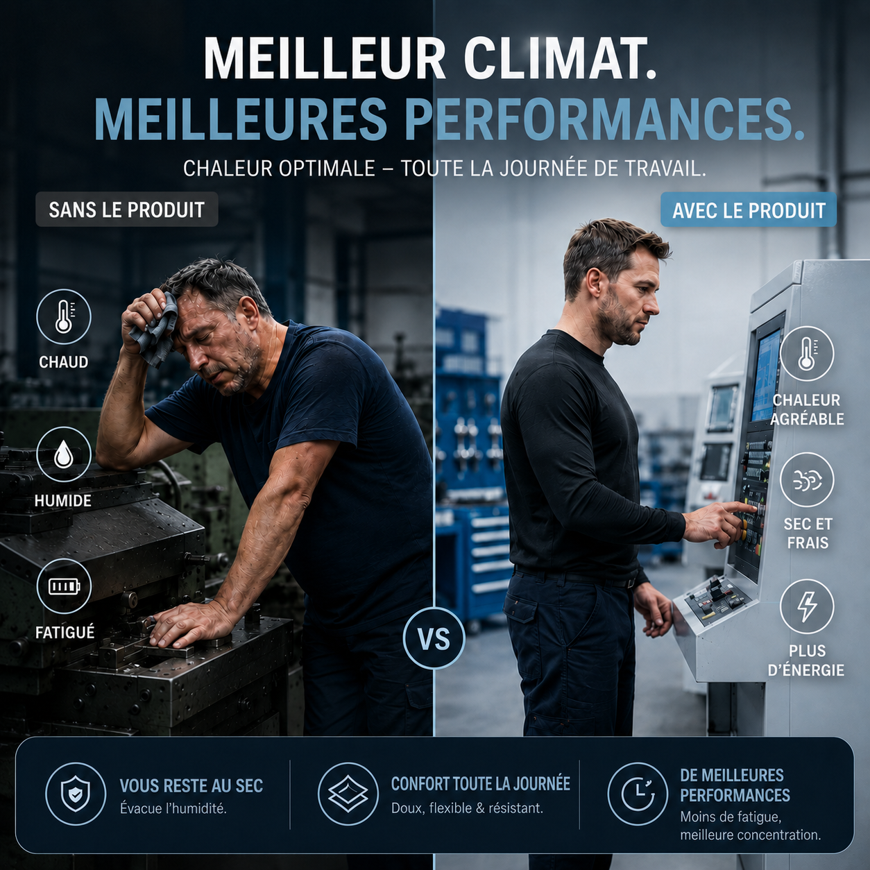 BodyCool Pro™ – Pour les journées de travail où la chaleur vous épuise