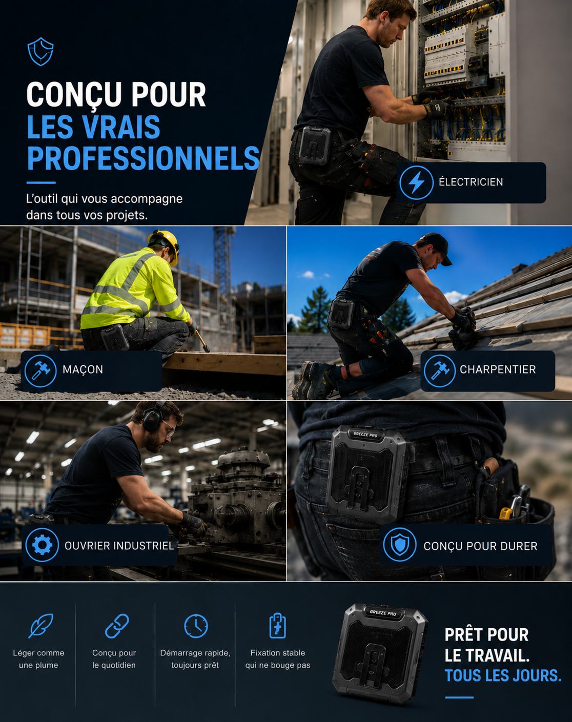 BodyCool Pro™ – Pour les journées de travail où la chaleur vous épuise
