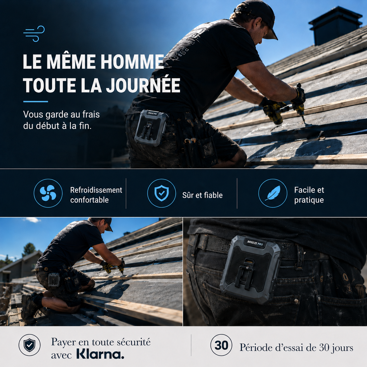 BodyCool Pro™ – Pour les journées de travail où la chaleur vous épuise